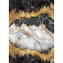 Conceptum Alfombra 160 x 230 cm Blanco, Gris, Dorado y Negro